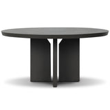 Ernest Outdoor Metal Dining Table, Bronze by Four Hands