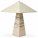 Andros Table Lamp, White by Four Hands