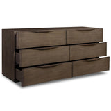 Amiro 6 Drawer Dresser, Tumble Brown by Four Hands