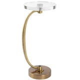 Waveney Drink Table, Brass