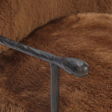 Plath Swivel Chair, Ochre Shearling by Four Hands