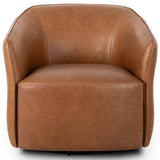 Rodgers Leather Swivel Chair, Sonoma Chestnut by Four Hands