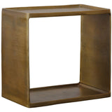 Derwent Side Table, Antique Brass-Furniture - Accent Tables-High Fashion Home