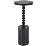 Bead Drink Table, Black