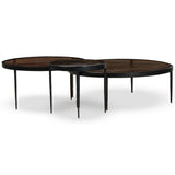 Yoko Nesting Tables, Smoked Brown, Set of 3 by Four Hands-Furniture - Accent Tables-High Fashion Home