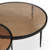 Yoko Nesting Tables, Smoked Brown, Set of 3 by Four Hands-Furniture - Accent Tables-High Fashion Home