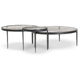 Yoko Nesting Tables, Clear, Set of 3 by Four Hands-Furniture - Accent Tables-High Fashion Home