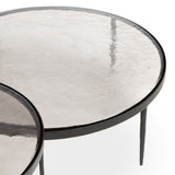 Yoko Nesting Tables, Clear, Set of 3 by Four Hands-Furniture - Accent Tables-High Fashion Home