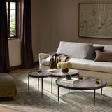 Yoko Nesting Tables, Clear, Set of 3 by Four Hands-Furniture - Accent Tables-High Fashion Home