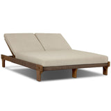 Moxie Outdoor Double Chaise, Ellor Beige by Four Hands