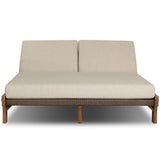 Moxie Outdoor Double Chaise, Ellor Beige by Four Hands