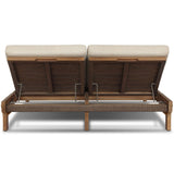 Moxie Outdoor Double Chaise, Ellor Beige by Four Hands