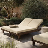 Moxie Outdoor Double Chaise, Ellor Beige by Four Hands