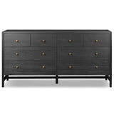 Sullivan 8 Drawer Dresser, Black Acacia Veneer by Four Hands
