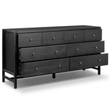 Sullivan 8 Drawer Dresser, Black Acacia Veneer by Four Hands