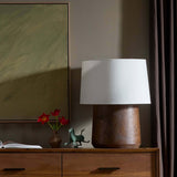 Daxton Table Lamp, Dark Brown Mappa Burl by Amber Lewis x Four Hands