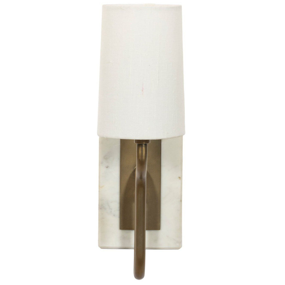 Calla Bookshelf Lamp, White Marble by Amber Lewis x Four Hands
