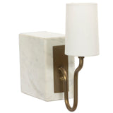 Calla Bookshelf Lamp, White Marble by Amber Lewis x Four Hands
