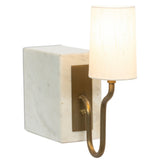 Calla Bookshelf Lamp, White Marble by Amber Lewis x Four Hands