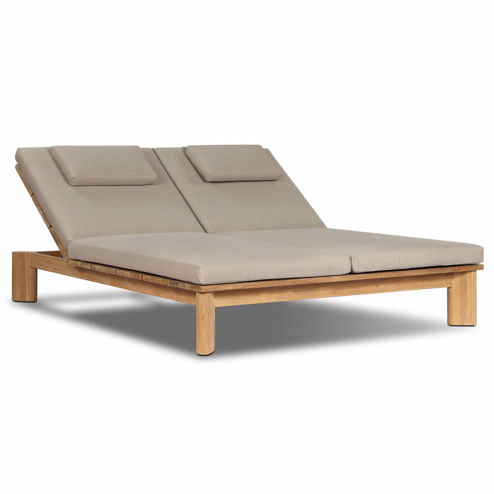 Sterling Outdoor Double Chaise, Ibiza Mole by Four Hands