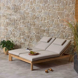 Sterling Outdoor Double Chaise, Ibiza Mole by Four Hands