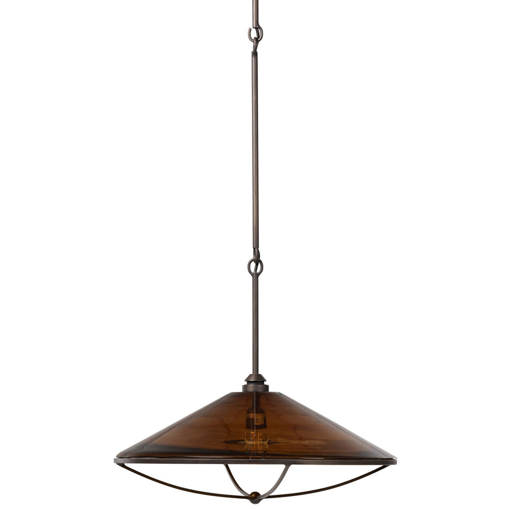 Lucine Pendant, Amber Glass by Four Hands