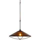 Lucine Pendant, Amber Glass by Four Hands