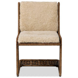 Katrine Dining Chair, Beige Shorn Shearling by Four Hands — FRT_1
