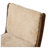 Katrine Dining Chair, Beige Shorn Shearling by Four Hands — DET_1