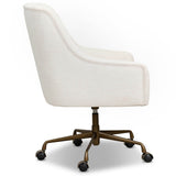 Alba Desk Chair, Nomad Snow by Four Hands