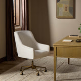 Alba Desk Chair, Nomad Snow by Four Hands