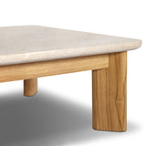 Sterling Outdoor Stone Coffee Table, Beige Fossil by Four Hands