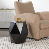 Volker Accent Table, Black-Furniture - Accent Tables-High Fashion Home