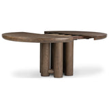 Pagos Extension Dining Table, Weathered Oak Veneer by Four Hands — OPN_1