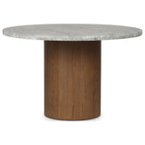 Amado Dining Table, Drifted Grey Marble by Four Hands — PRM_1