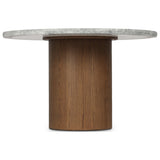 Amado Dining Table, Drifted Grey Marble by Four Hands — FRT_1