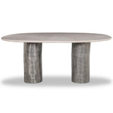 Rhys Dining Table, Ecru Marble by Four Hands