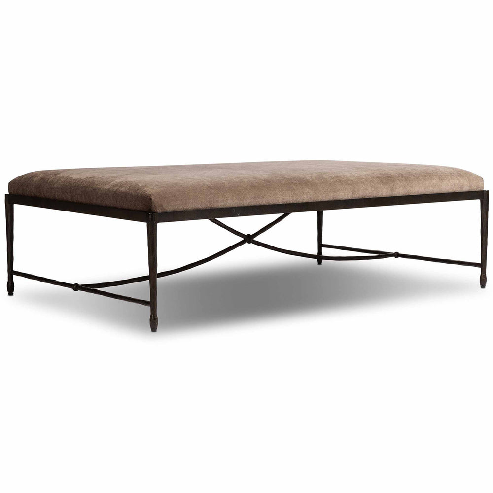 Jade Cocktail Ottoman, Altair Mushroom by Four Hands