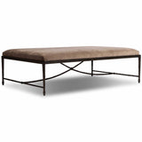 Jade Cocktail Ottoman, Altair Mushroom by Four Hands