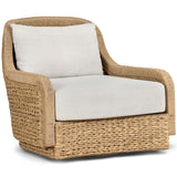 Bellage Outdoor Swivel Chair, Vergo Cream by Four Hands