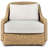 Bellage Outdoor Swivel Chair, Vergo Cream by Four Hands