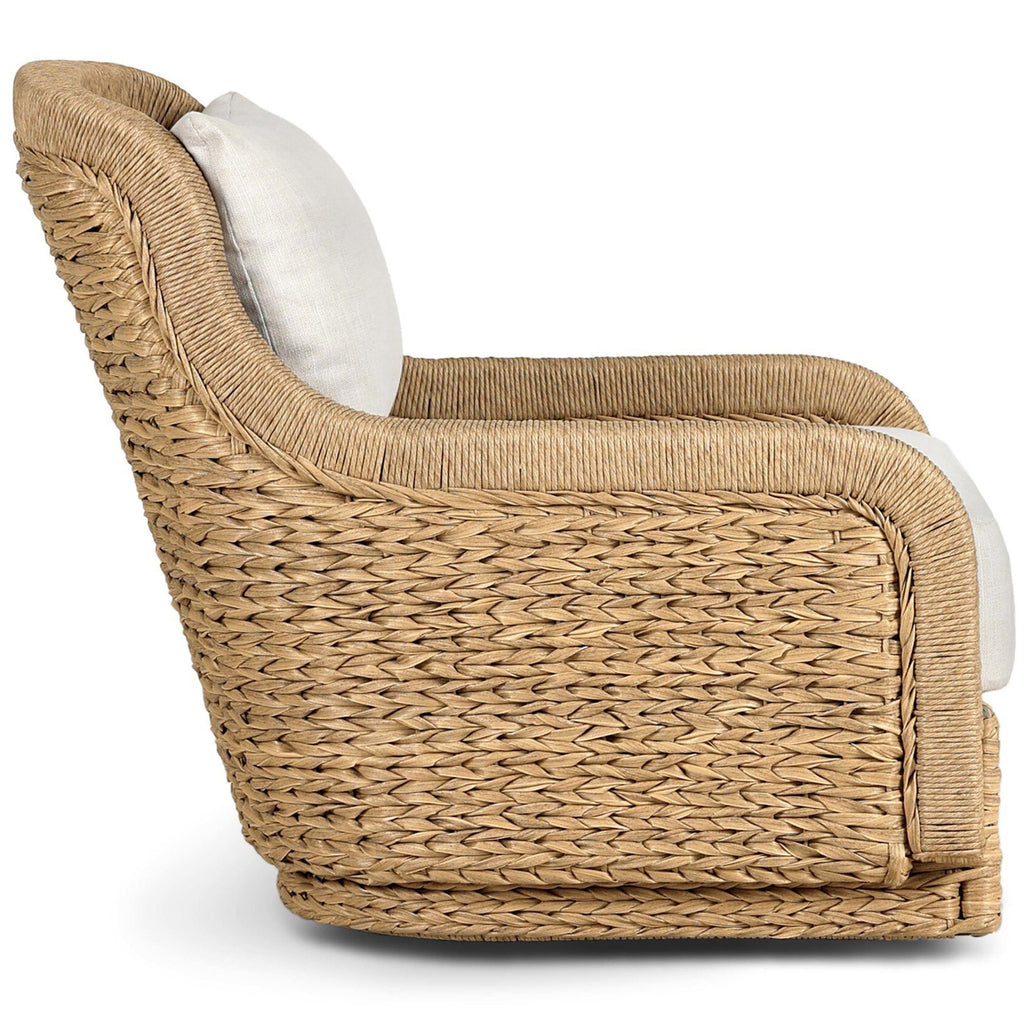 Bellage Outdoor Swivel Chair, Vergo Cream by Four Hands – High Fashion Home