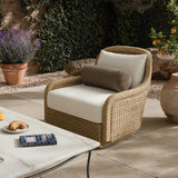 Bellage Outdoor Swivel Chair, Vergo Cream by Four Hands