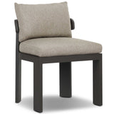 Jackson Outdoor Metal Armless Dining Chair, Concha Fog, Set of 2 by Four Hands