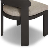 Jackson Outdoor Metal Armless Dining Chair, Concha Fog, Set of 2 by Four Hands