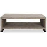 Bosk Coffee Table, White Washed-Furniture - Accent Tables-High Fashion Home