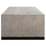 Bosk Coffee Table, White Washed-Furniture - Accent Tables-High Fashion Home