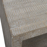 Bosk Coffee Table, White Washed-Furniture - Accent Tables-High Fashion Home