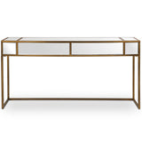 Reflect Console Table, Aged Gold