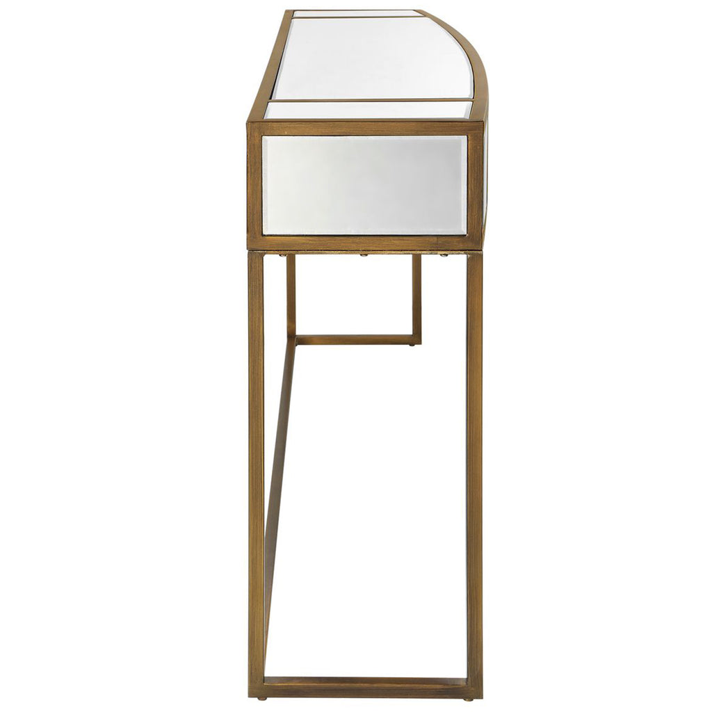 Reflect Console Table, Aged Gold – High Fashion Home